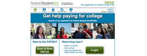Free Application for Federal Student Aid (FAFSA) website